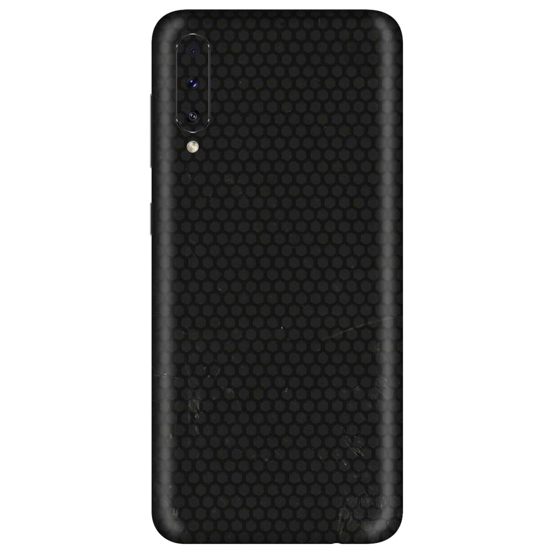Samsung A/S Series Phone Skins (All Models) - Black honeycomb - 3D Embossed Finish (L-114) Samsung Galaxy A50S