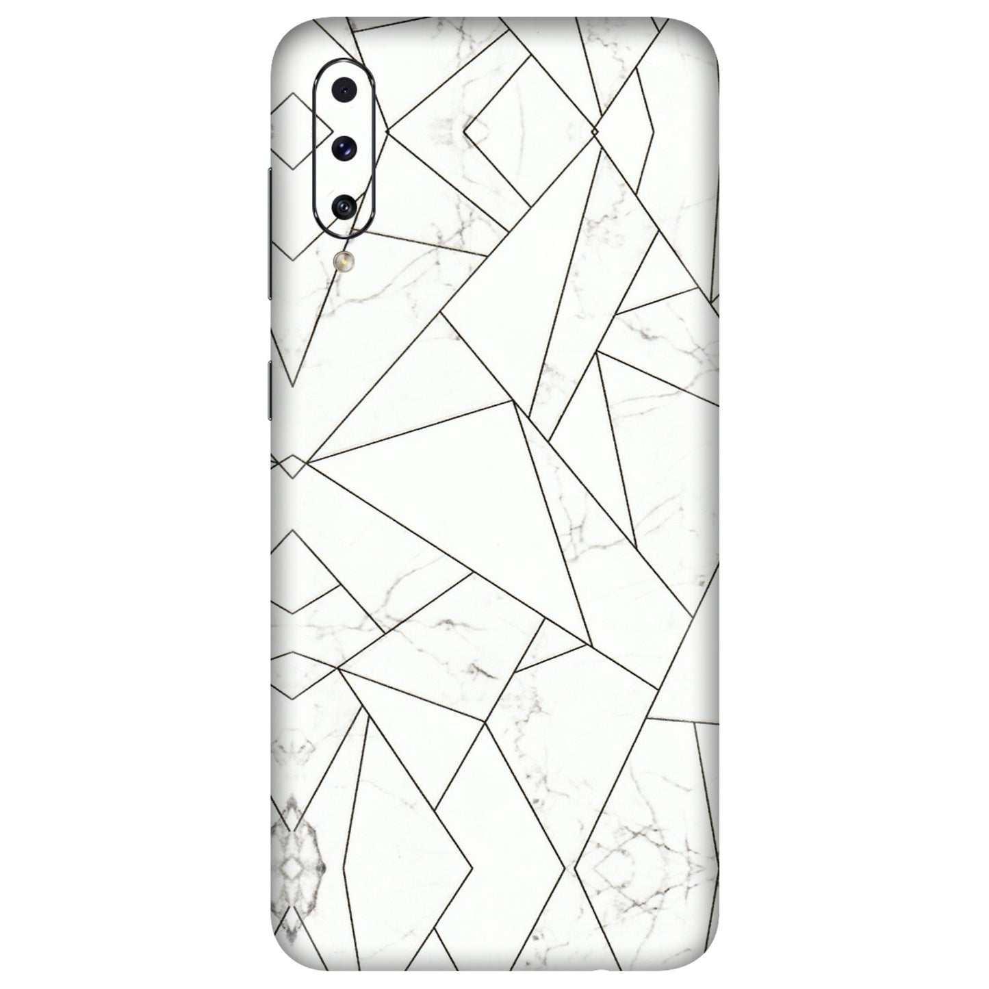Samsung A/S Series Phone Skins (All Models) - Luxury White Marble Effect - 3D Embossed Finish (L-168) Samsung Galaxy A50S