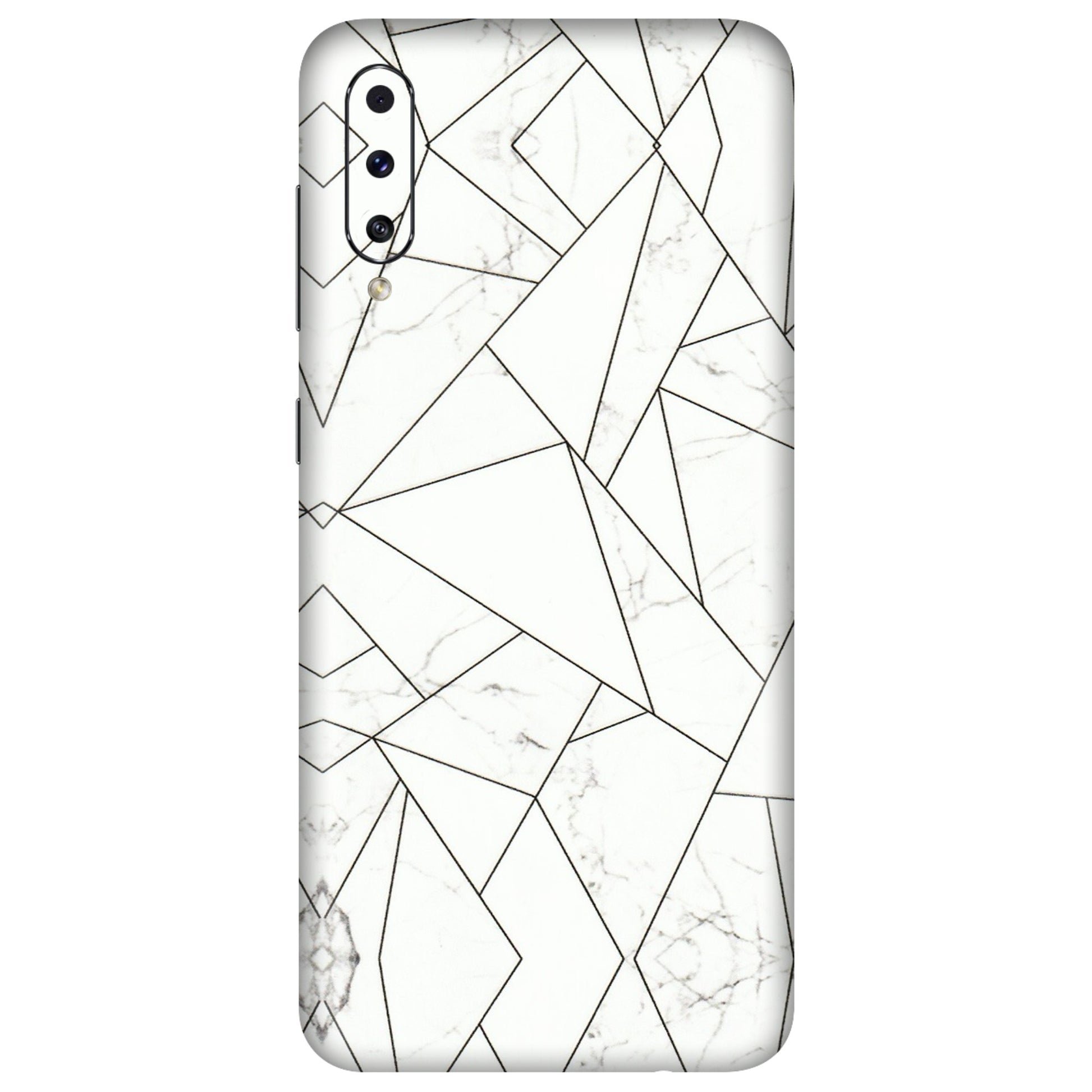 Samsung A/S Series Phone Skins (All Models) - Luxury White Marble Effect - 3D Embossed Finish (L-168) Samsung Galaxy A50S
