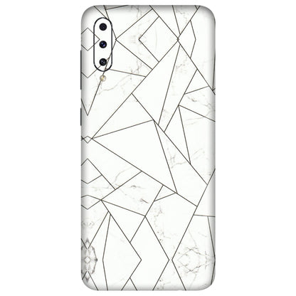 Samsung A/S Series Phone Skins (All Models) - Luxury White Marble Effect - 3D Embossed Finish (L-168) Samsung Galaxy A50S