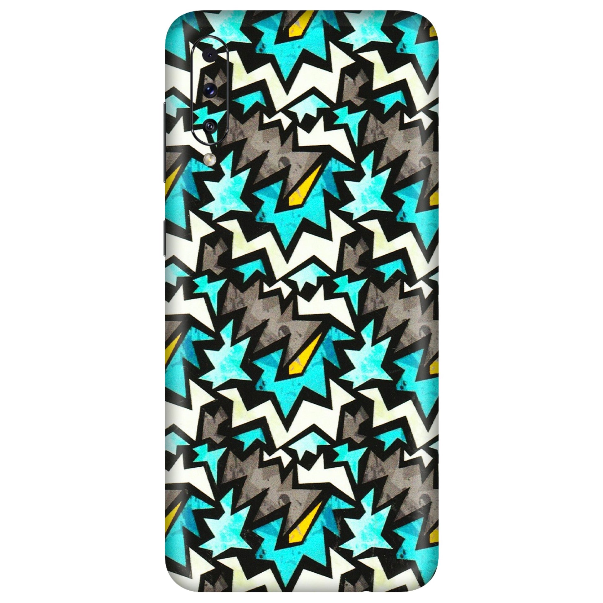 Samsung A/S Series Phone Skins (All Models) - Funky Zig Zag - 3D Embossed Finish (L-223) Samsung Galaxy A50S