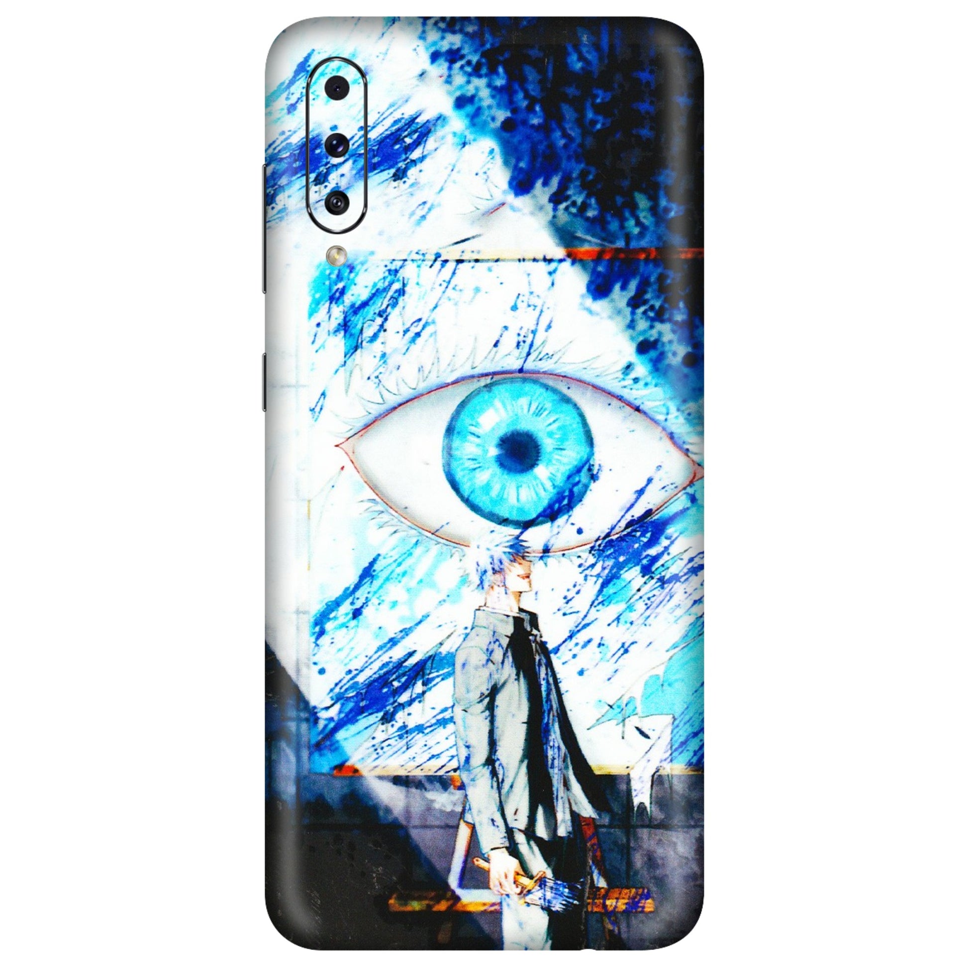 Samsung A/S Series Phone Skins (All Models) - Gojo Satoru evil eye - 3D Embossed Finish (L-239) Samsung Galaxy A50S