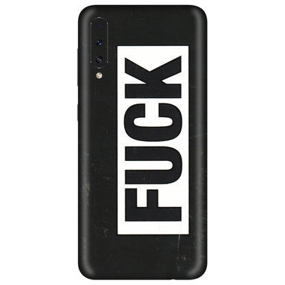 Samsung A/S Series Phone Skins (All Models) - The F Word - 3D Embossed Finish (L-255) Samsung Galaxy A50S