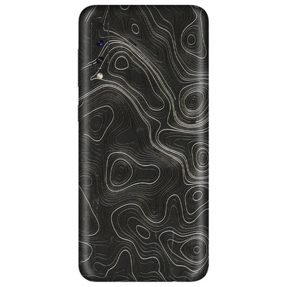 Samsung A/S Series Phone Skins (All Models) - Abstract White Line Map - 3D Embossed Finish (L-269) Samsung Galaxy A50S