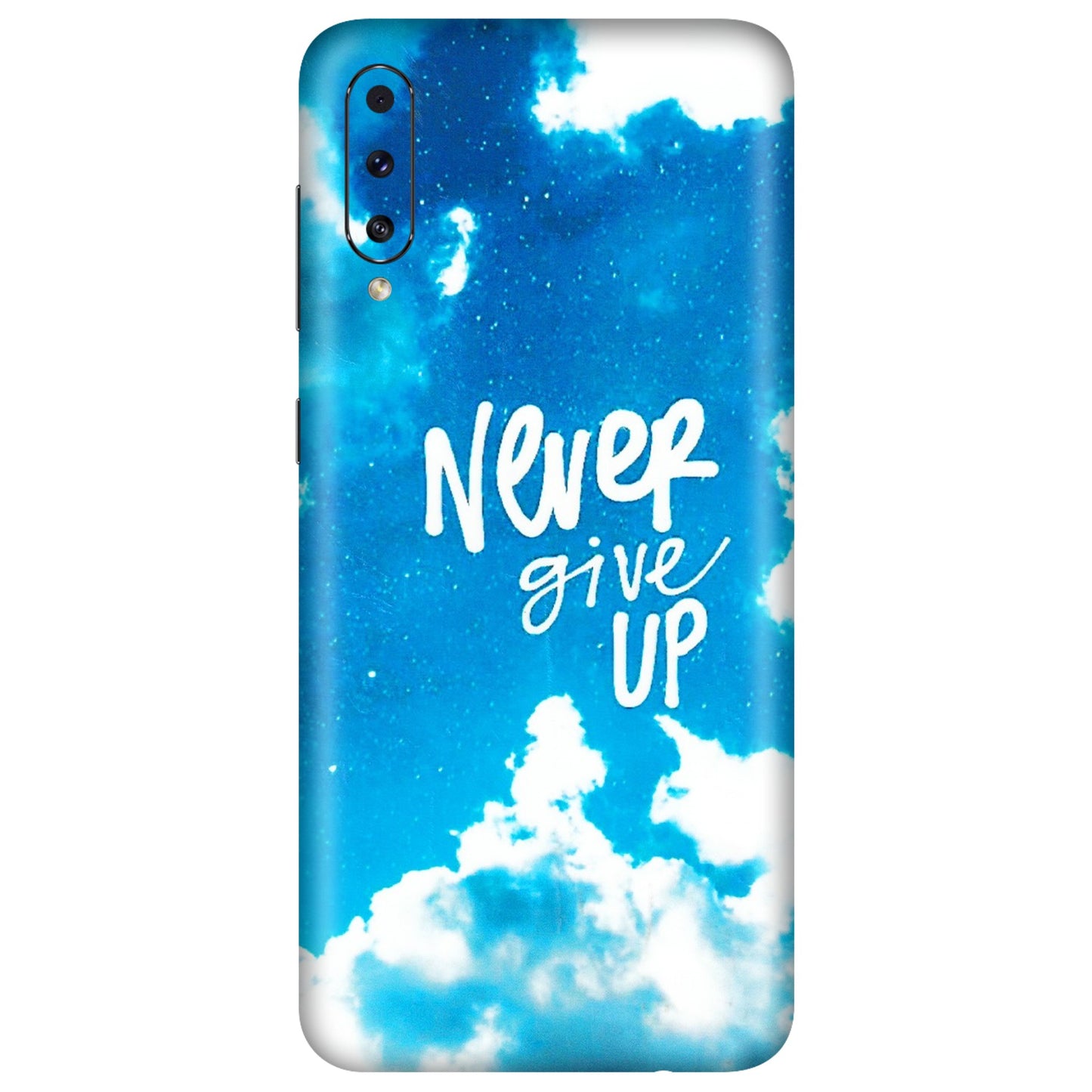 Samsung A/S Series Phone Skins (All Models) - Never Give Up - 3D Embossed Finish (L-279) Samsung Galaxy A50S