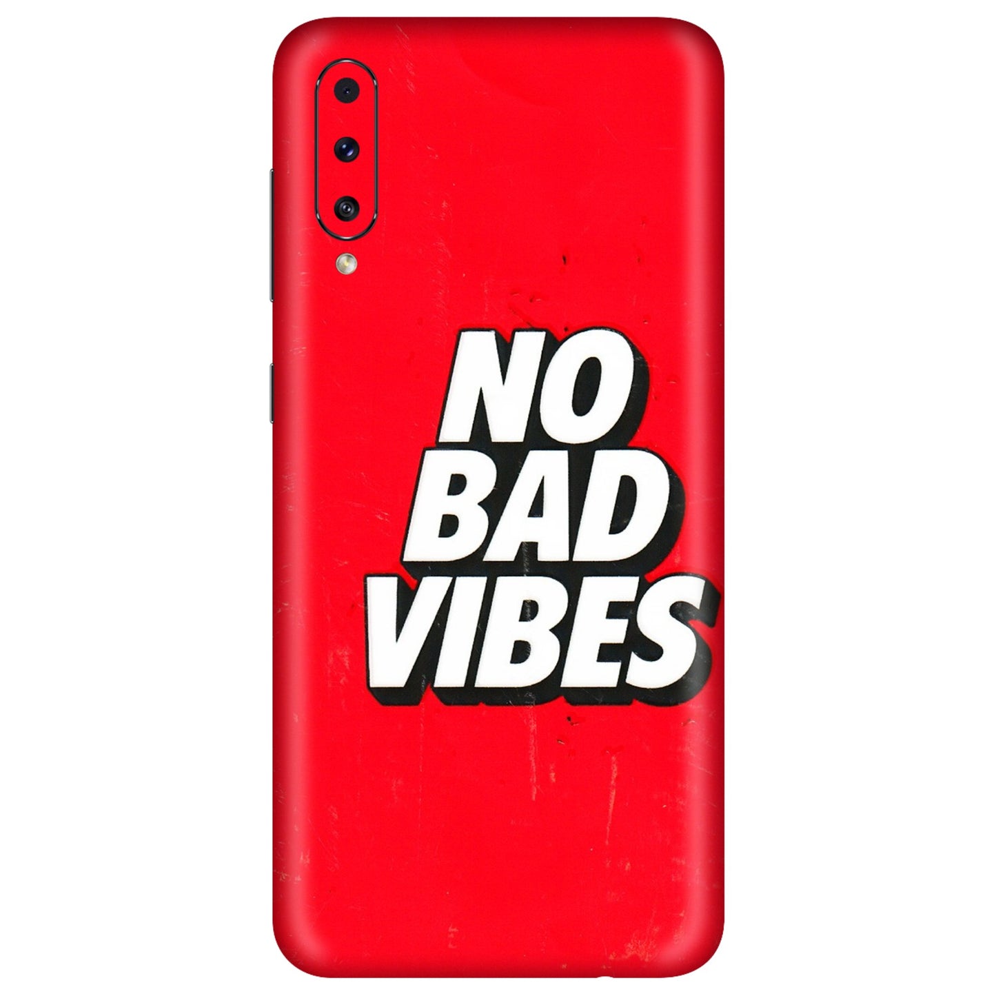Samsung A/S Series Phone Skins (All Models) - No Bad Vibes - 3D Embossed Finish (L-280) Samsung Galaxy A50S