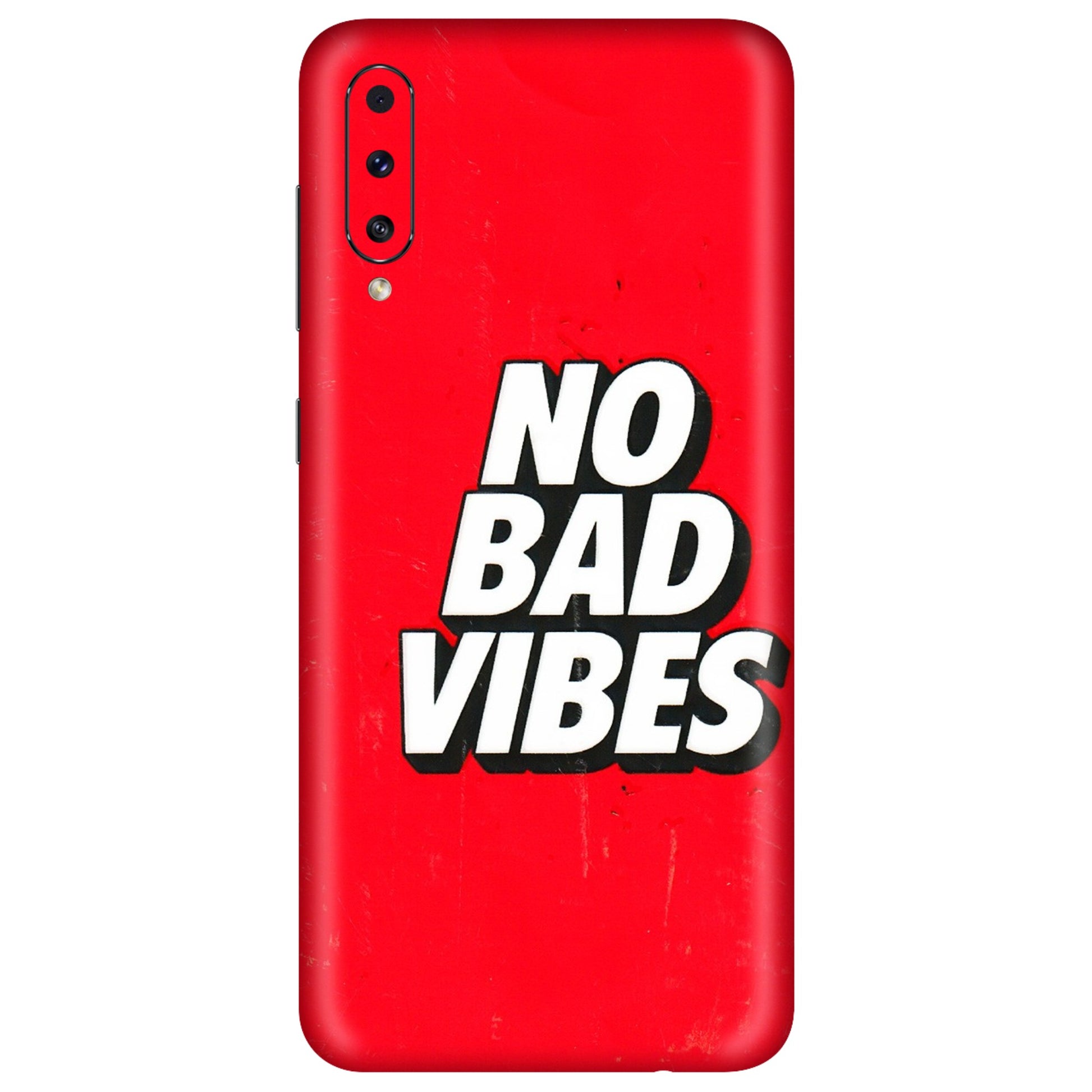 Samsung A/S Series Phone Skins (All Models) - No Bad Vibes - 3D Embossed Finish (L-280) Samsung Galaxy A50S