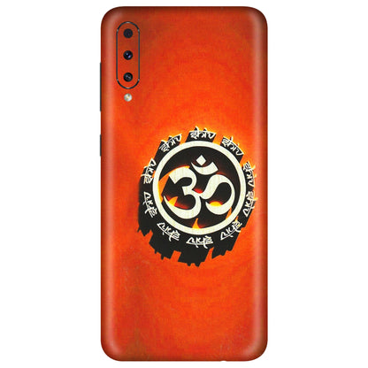 Samsung A/S Series Phone Skins (All Models) - Aum Shiv Orange - 3D Embossed Finish (L-32) Samsung Galaxy A50S
