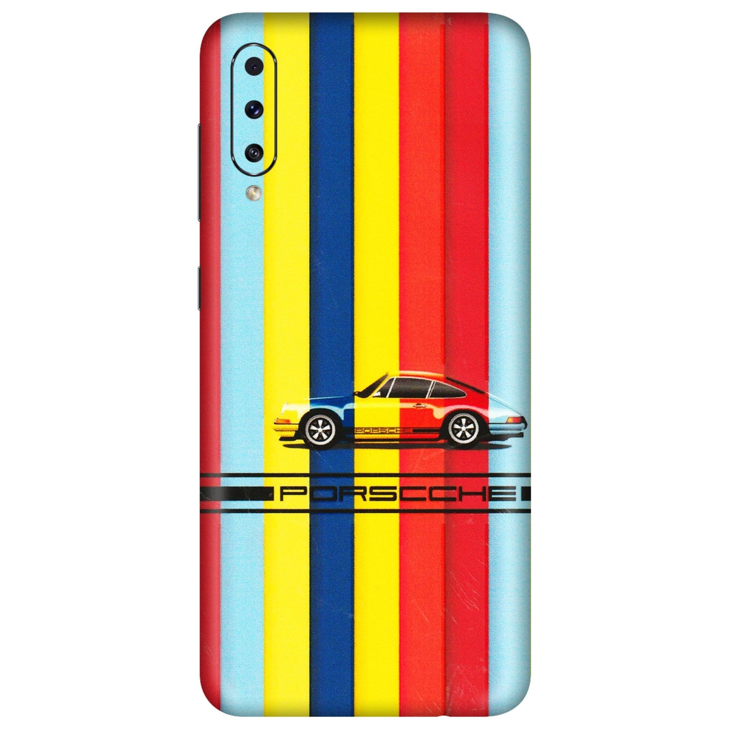 Samsung A/S Series Phone Skins (All Models) - Multicolour Porche - 3D Embossed Finish (L-39) Samsung Galaxy A50S