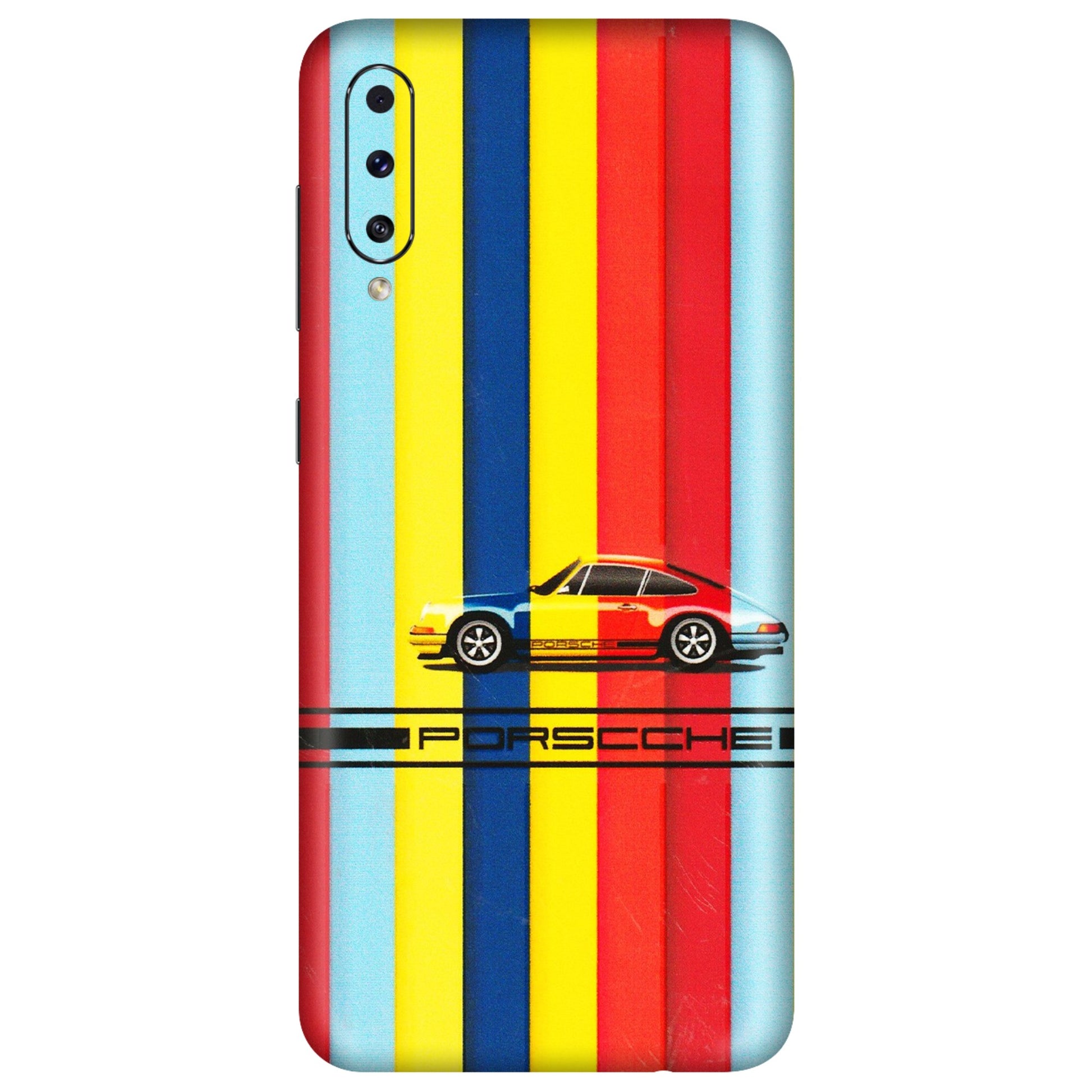 Samsung A/S Series Phone Skins (All Models) - Multicolour Porche - 3D Embossed Finish (L-39) Samsung Galaxy A50S
