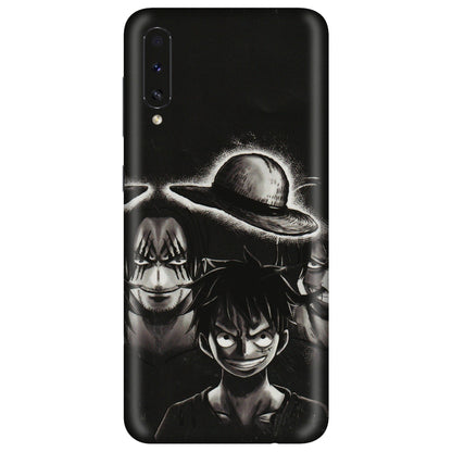 Samsung A/S Series Phone Skins (All Models) - Black Luffy Hat - 3D Embossed Finish (L-57) Samsung Galaxy A50S