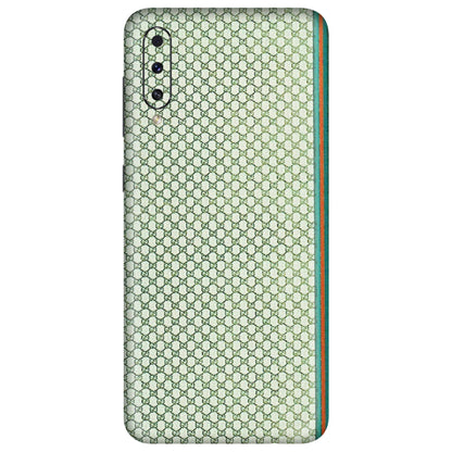 Samsung A/S Series Phone Skins (All Models) - Gucci Fabric Pattern - 3D Embossed Finish (L-73) Samsung Galaxy A50S