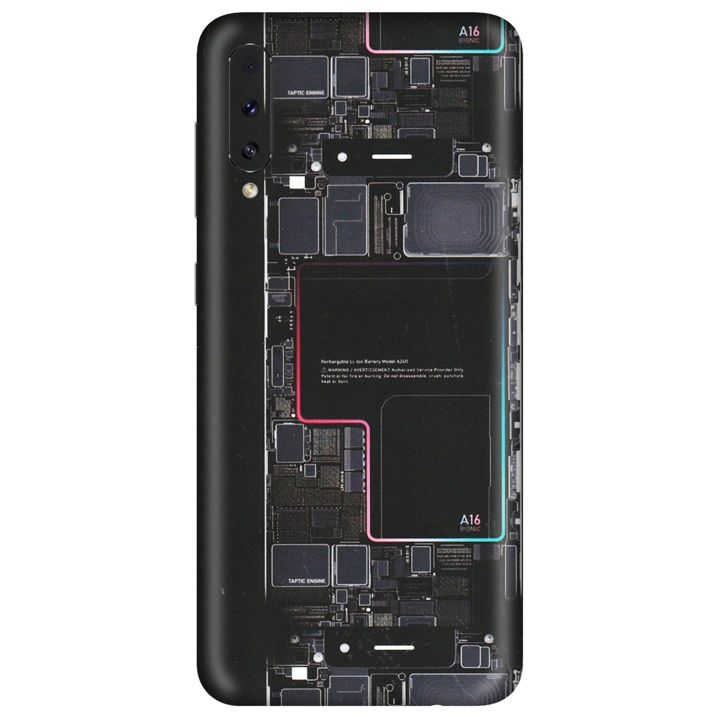 Samsung A/S Series Phone Skins (All Models) - Motherboard Circuit Layout - Matte Finish (M-117) Samsung Galaxy A50S