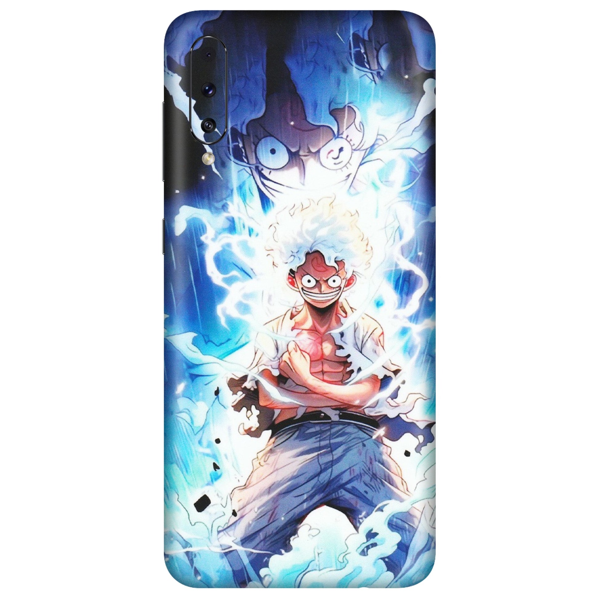 Samsung A/S Series Phone Skins (All Models) - Blue Thunder Luffy Anime - Matte Finish (M-132) Samsung Galaxy A50S