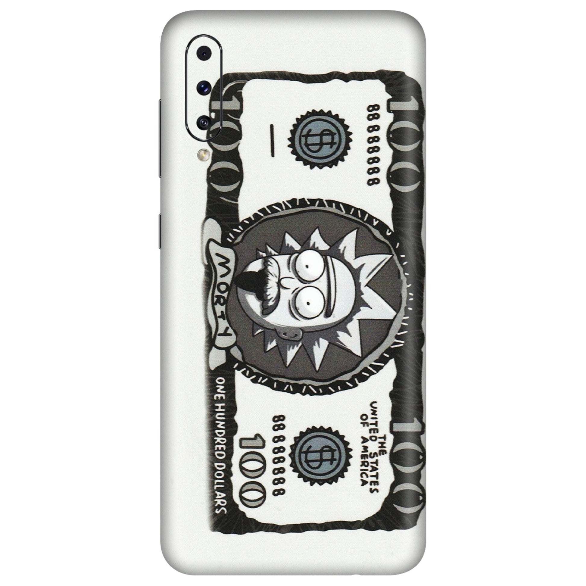 Samsung A/S Series Phone Skins (All Models) - Rick And Morty Hundred Dollar Anime - Matte Finish (M-161) Samsung Galaxy A50S