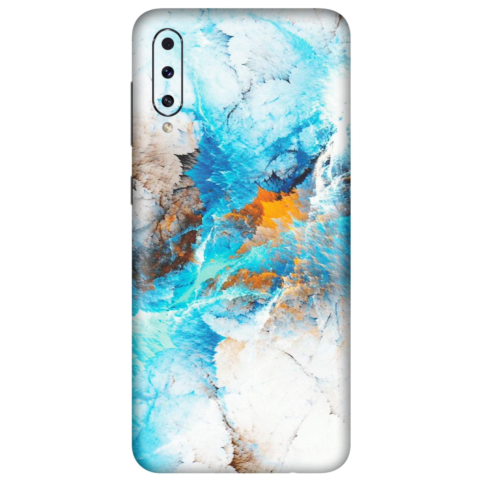 Samsung A/S Series Phone Skins (All Models) - Blue Waves Abstract - Matte Finish (M-19) Samsung Galaxy A50S