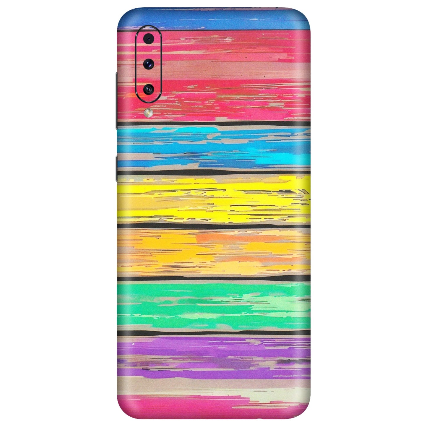 Samsung A/S Series Phone Skins (All Models) - Multi Colour Wooden Wall - Matte Finish (M-96) Samsung Galaxy A50S