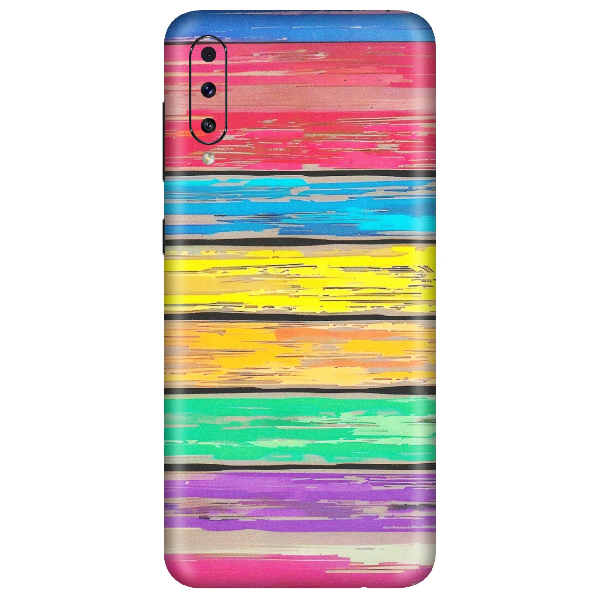 Samsung A/S Series Phone Skins (All Models) - Multi Colour Wooden Wall - Matte Finish (M-96) Samsung Galaxy A50S