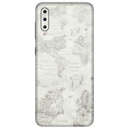 Samsung A/S Series Phone Skins (All Models) - World Travel Map - Transparent Finish (T-04) Samsung Galaxy A50S
