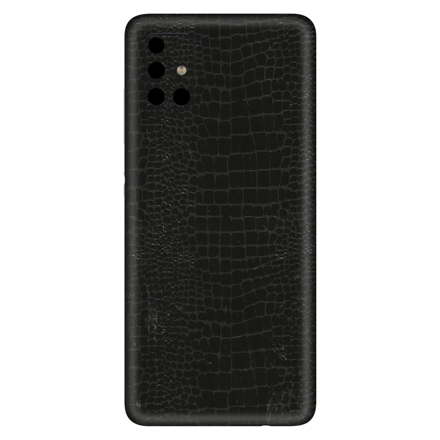 Samsung A/S Series Phone Skins (All Models) - Snake Leather Black - 3D Embossed Finish (L-107) Samsung Galaxy A51