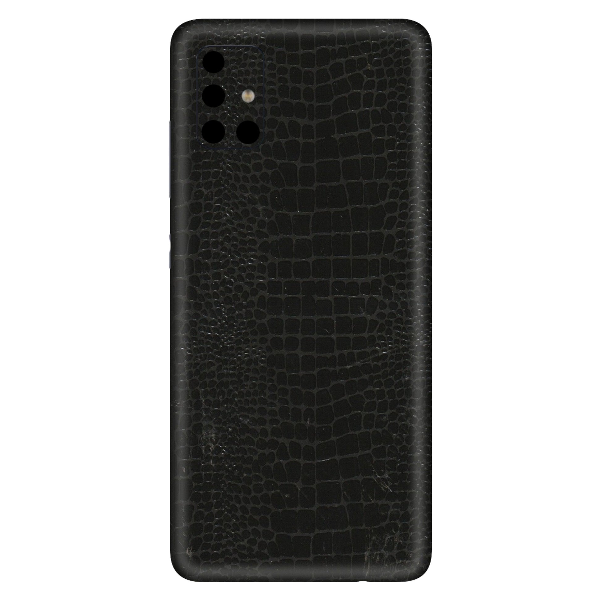 Samsung A/S Series Phone Skins (All Models) - Snake Leather Black - 3D Embossed Finish (L-107) Samsung Galaxy A51
