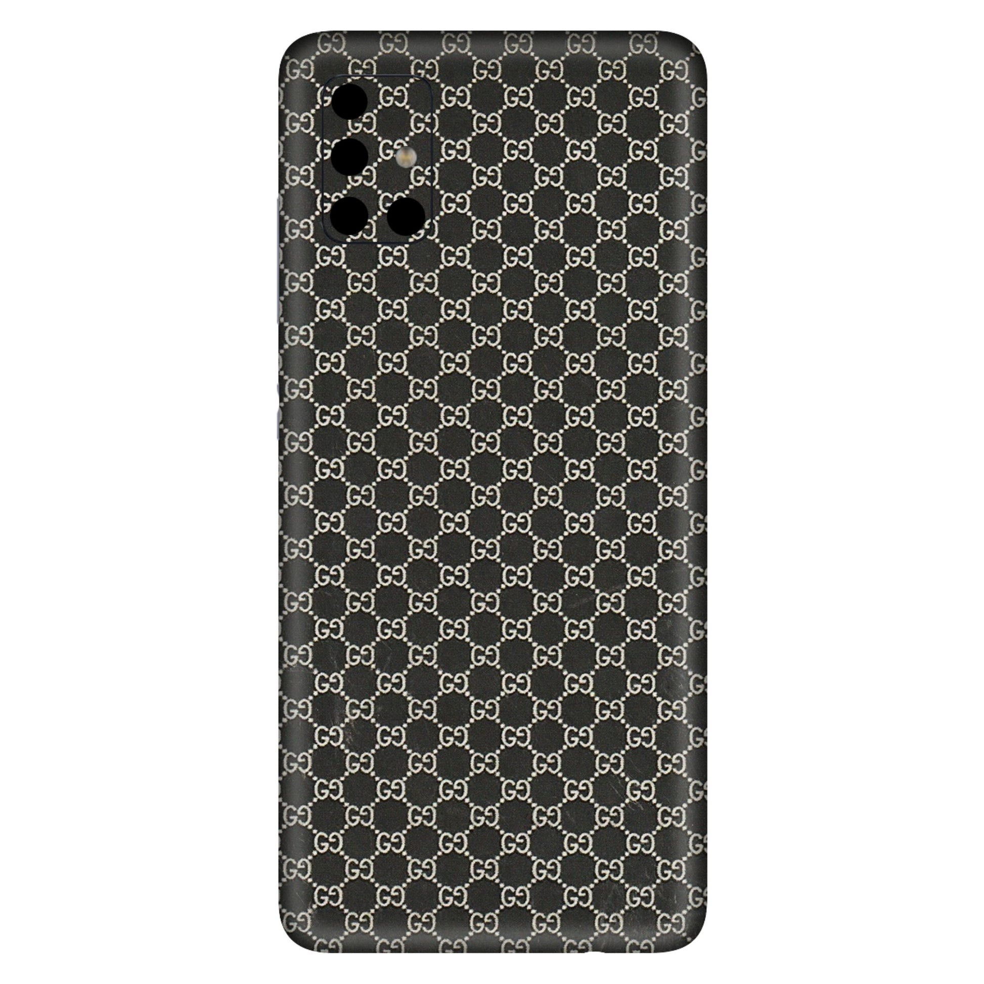 Samsung A/S Series Phone Skins (All Models) - Black G Print - 3D Embossed Finish (L-109) Samsung Galaxy A51
