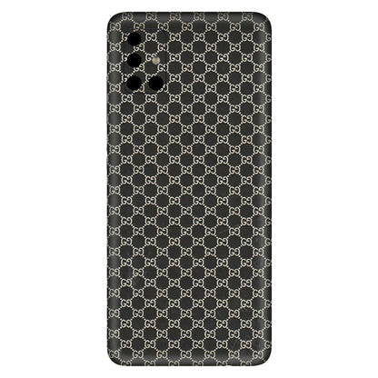 Samsung A/S Series Phone Skins (All Models) - Black G Print - 3D Embossed Finish (L-109) Samsung Galaxy A51