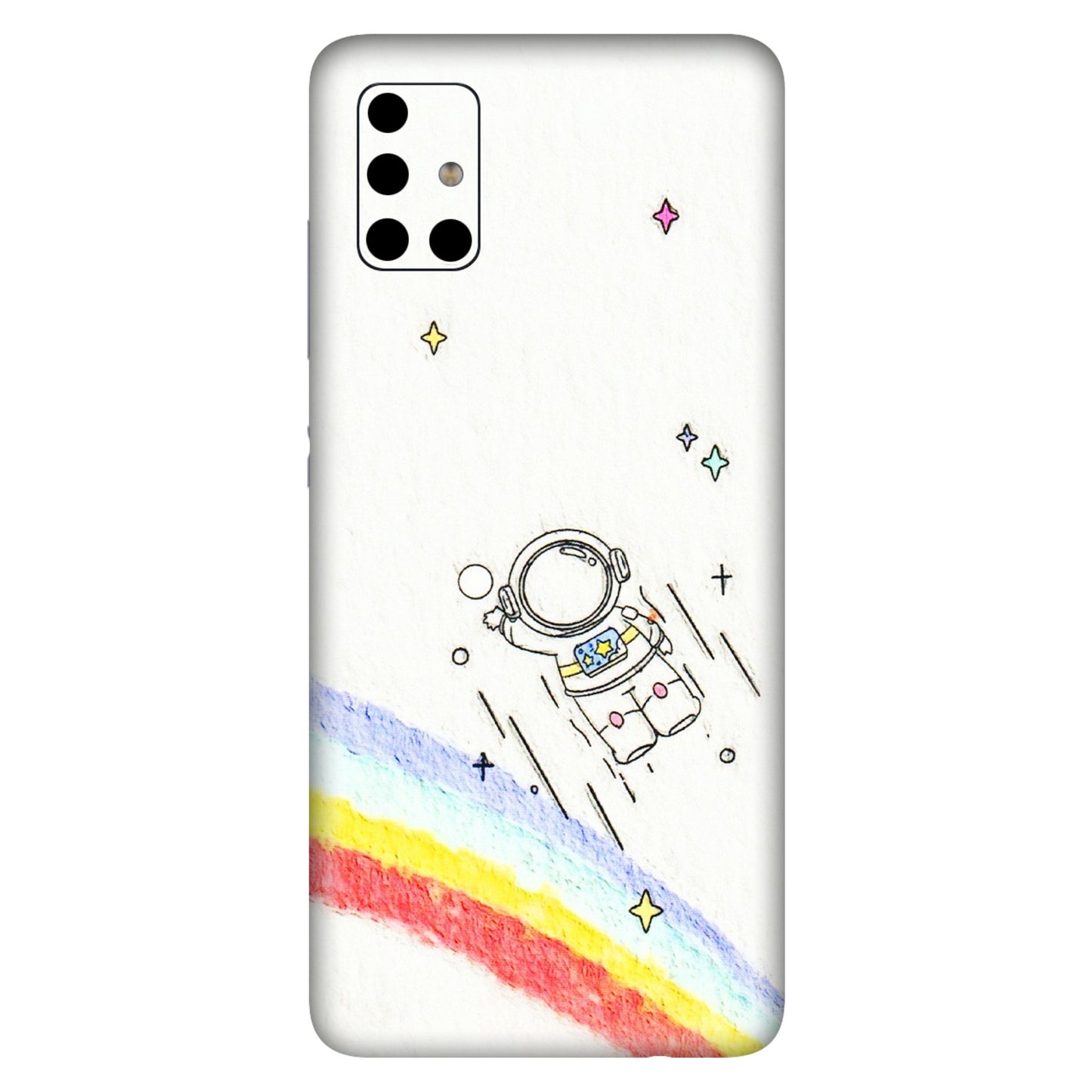 Samsung A/S Series Phone Skins (All Models) - Milkyway Astronaut - 3D Embossed Finish (L-110) Samsung Galaxy A51