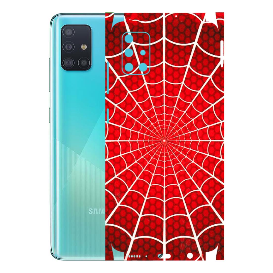 Samsung A/S Series Phone Skins (All Models) - Classic Spidey Web - 3D Embossed Finish (L-115) Samsung Galaxy A51