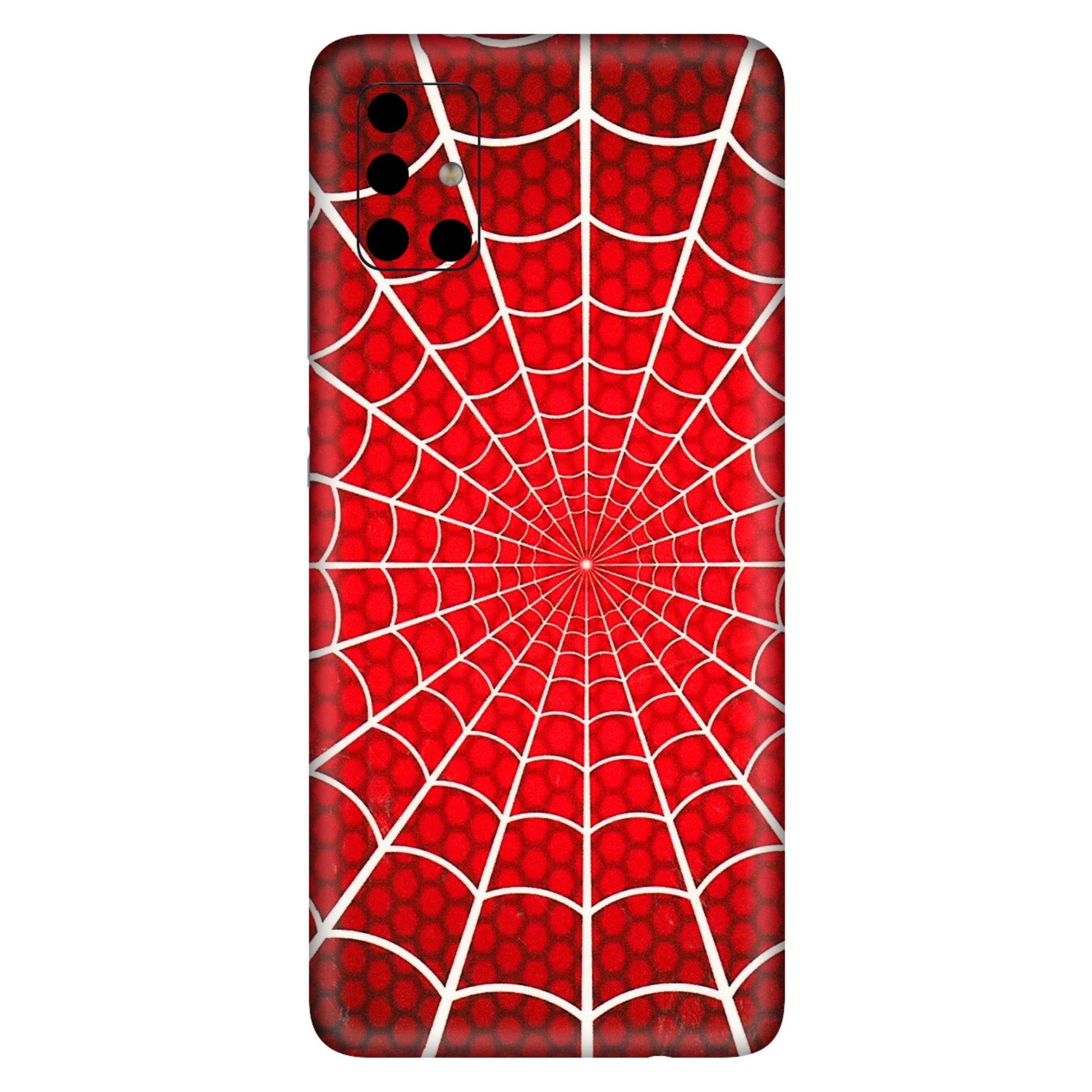 Samsung A/S Series Phone Skins (All Models) - Classic Spidey Web - 3D Embossed Finish (L-115) Samsung Galaxy A51