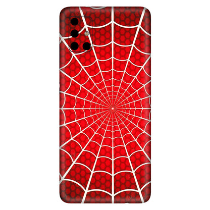 Samsung A/S Series Phone Skins (All Models) - Classic Spidey Web - 3D Embossed Finish (L-115) Samsung Galaxy A51