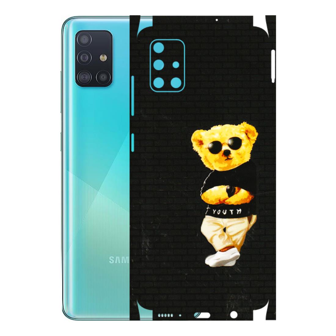 Samsung A/S Series Phone Skins (All Models) - Classy Teddy Bear - 3D Embossed Finish (L-116) Samsung Galaxy A51