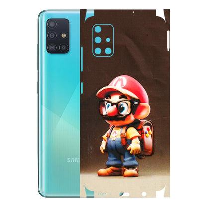 Samsung A/S Series Phone Skins (All Models) - Little Mario - 3D Embossed Finish (L-119) Samsung Galaxy A51
