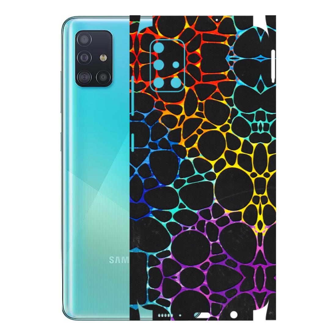Samsung A/S Series Phone Skins (All Models) - Abstract Art MultiColour - 3D Embossed Finish (L-133) Samsung Galaxy A51