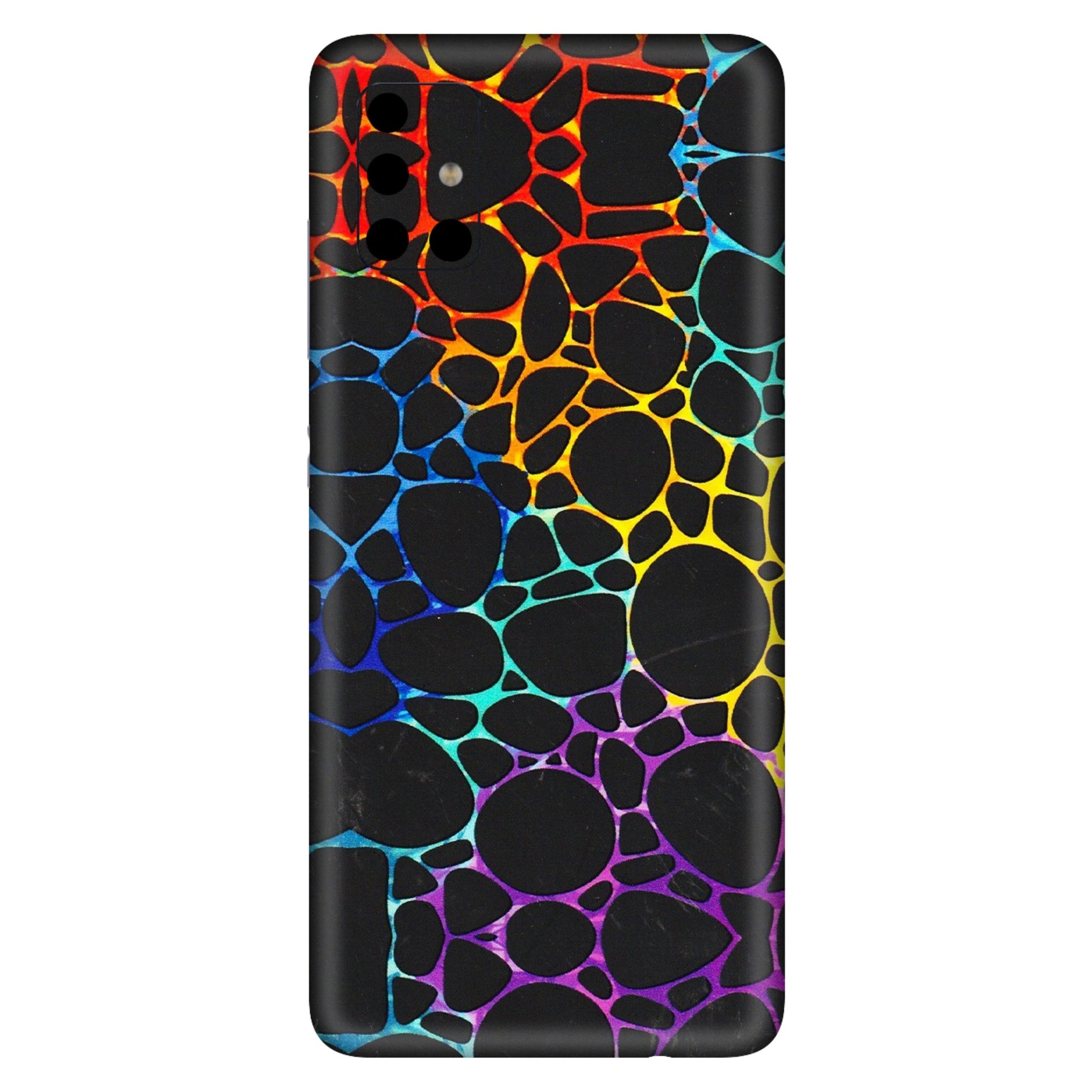 Samsung A/S Series Phone Skins (All Models) - Abstract Art MultiColour - 3D Embossed Finish (L-133) Samsung Galaxy A51