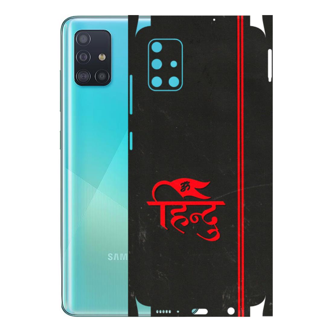 Samsung A/S Series Phone Skins (All Models) - Hindu Black - 3D Embossed Finish (L-153) Samsung Galaxy A51