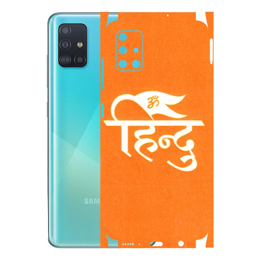 Samsung A/S Series Phone Skins (All Models) - Hindu Kesari - 3D Embossed Finish (L-154) Samsung Galaxy A51