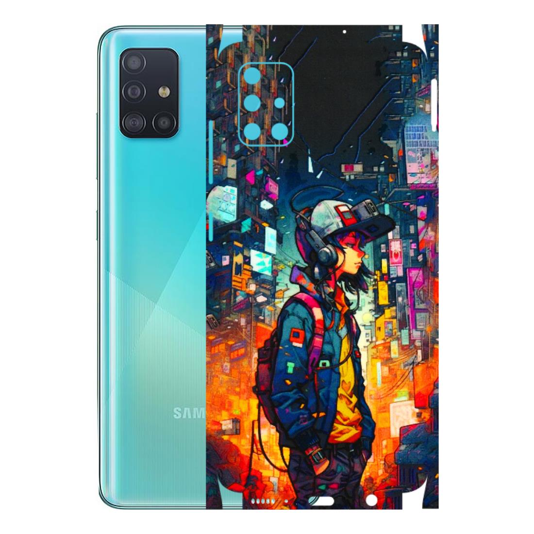 Samsung A/S Series Phone Skins (All Models) - Street Anime Guy - 3D Embossed Finish (L-158) Samsung Galaxy A51