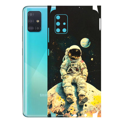 Samsung A/S Series Phone Skins (All Models) - Astronaut in Space - 3D Embossed Finish (L-16) Samsung Galaxy A51