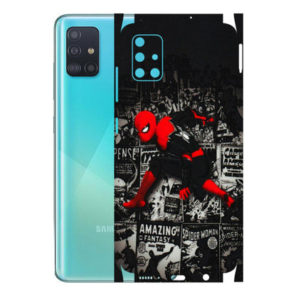 Samsung A/S Series Phone Skins (All Models) - SpiderMan New - 3D Embossed Finish (L-162) Samsung Galaxy A51