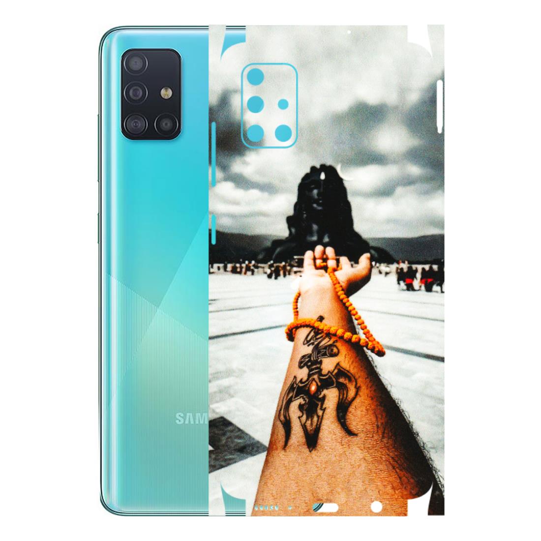Samsung A/S Series Phone Skins (All Models) - Jai Adiyogi Mahakaal - 3D Embossed Finish (L-164) Samsung Galaxy A51