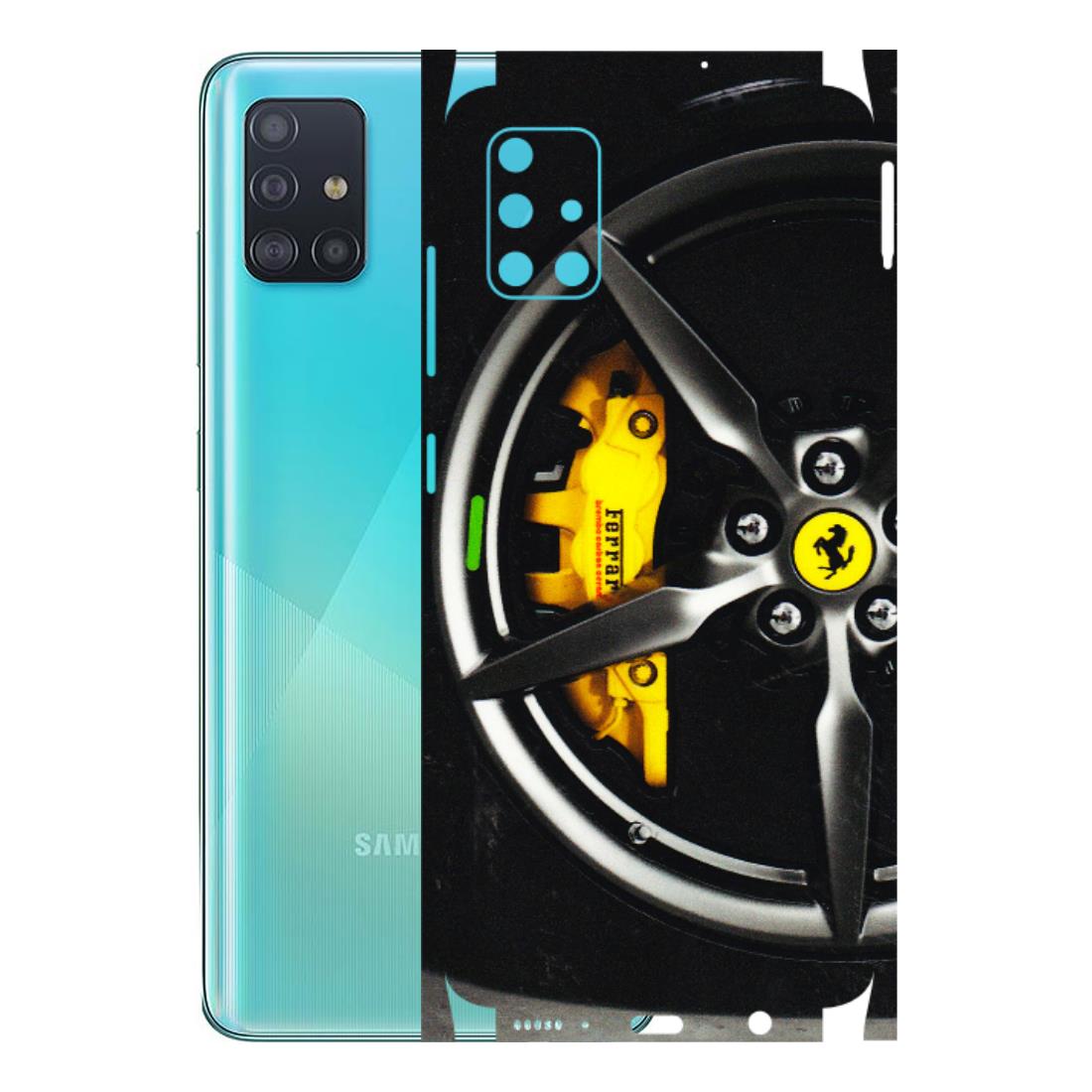 Samsung A/S Series Phone Skins (All Models) - Ferrari Wheel Alloy - 3D Embossed Finish (L-173) Samsung Galaxy A51
