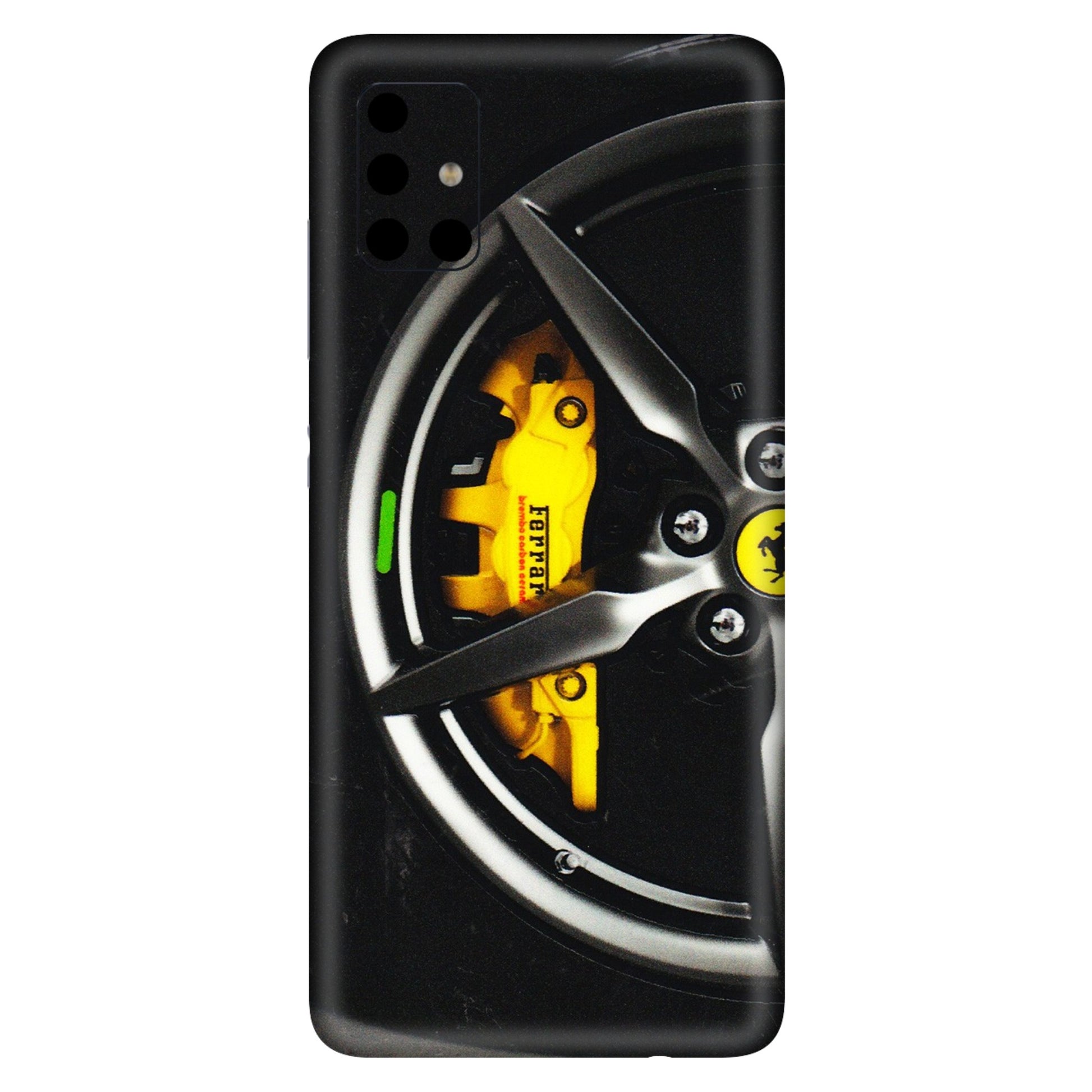 Samsung A/S Series Phone Skins (All Models) - Ferrari Wheel Alloy - 3D Embossed Finish (L-173) Samsung Galaxy A51