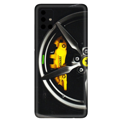 Samsung A/S Series Phone Skins (All Models) - Ferrari Wheel Alloy - 3D Embossed Finish (L-173) Samsung Galaxy A51