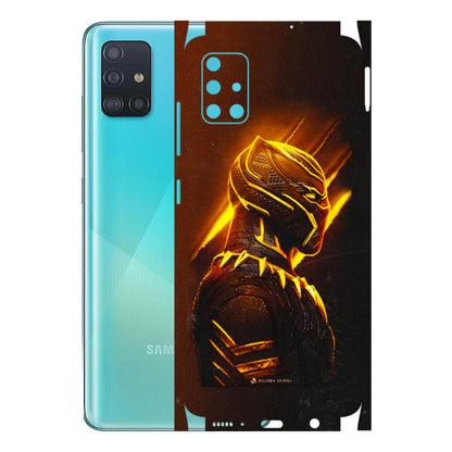 Samsung A/S Series Phone Skins (All Models) - Gold Black Panther - 3D Embossed Finish (L-181) Samsung Galaxy A51