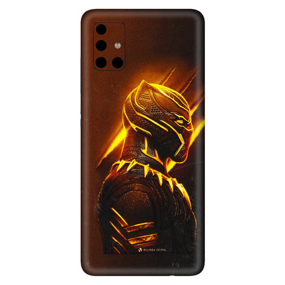 Samsung A/S Series Phone Skins (All Models) - Gold Black Panther - 3D Embossed Finish (L-181) Samsung Galaxy A51