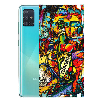 Samsung A/S Series Phone Skins (All Models) - Cool Beer Bottle - 3D Embossed Finish (L-193) Samsung Galaxy A51
