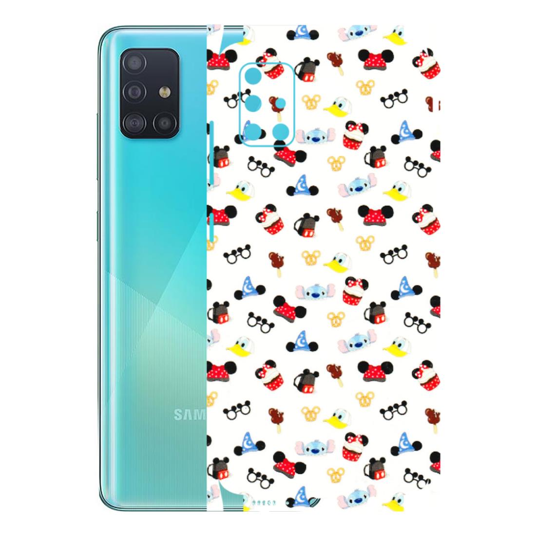 Samsung A/S Series Phone Skins (All Models) - Minnie Mouse & Donald Doodles s - 3D Embossed Finish (L-194) Samsung Galaxy A51