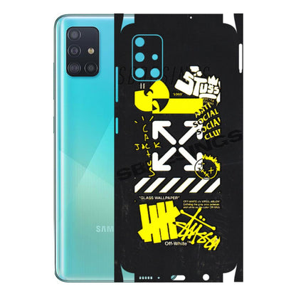 Samsung A/S Series Phone Skins (All Models) - Anti Social Graffiti - 3D Embossed Finish (L-198) Samsung Galaxy A51