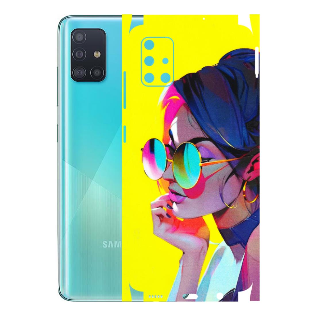 Samsung A/S Series Phone Skins (All Models) - Bold Stylish Girl - 3D Embossed Finish (L-222) Samsung Galaxy A51